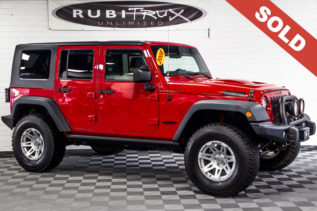 Pre Owned 2008 Jeep Wrangler Sport Unlimited Flame Red