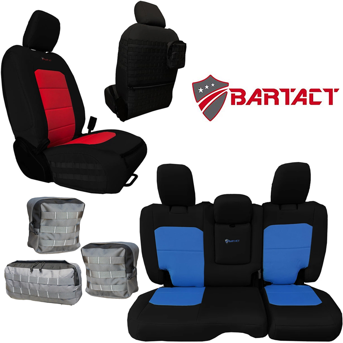 Bartact Military Spec 2018+ Jeep Wrangler JL Waterproof Seat Covers
