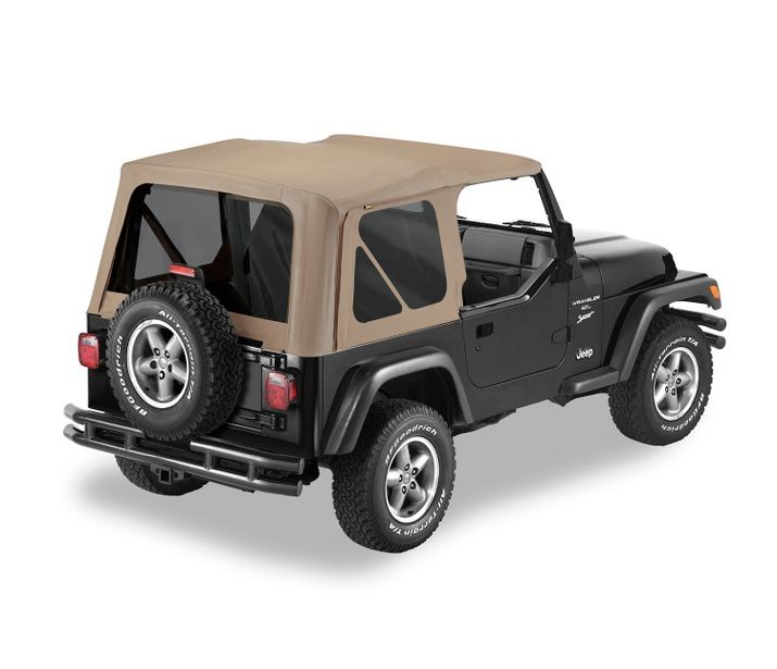 Bestop Top w/Full Steel Doors Tinted Windows | Wrangler TJ Dark Tan