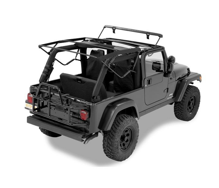 Bestop Soft Top Replacement Bow Kit | Wrangler Unlimited TJ Black