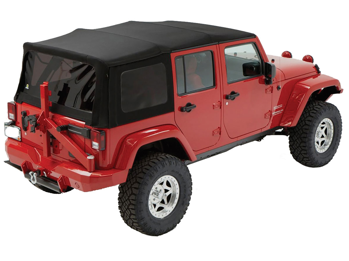 Black Diamond w/Tinted Windows RAMPAGE PRODUCTS 99835 Factory Replacement Soft Top for 2007-2010 Jeep Wrangler JK Unlimited 