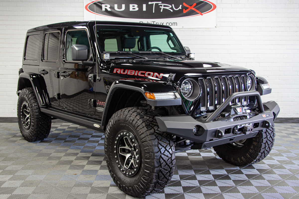 Custom Lifted 2019 Jeep Wrangler Unlimited Rubicon JL Black for Sale