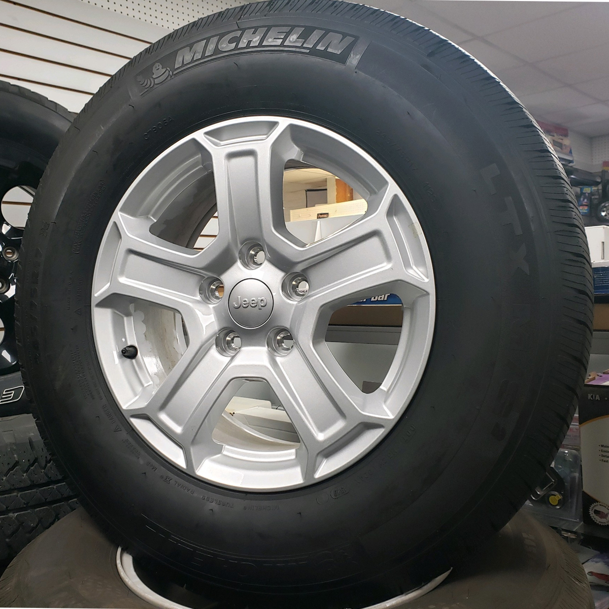 Jeep Wrangler JL Sport Wheels; Michelin LTX MS2 Tires