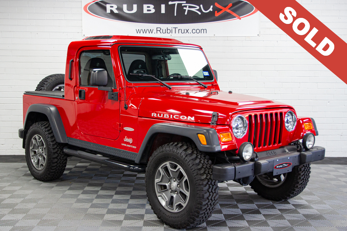 2006 Jeep Wrangler Rubicon RubiTrux Conversion Red