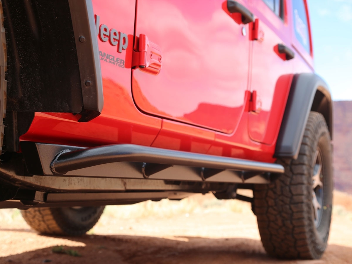 Rock Hard 4x4 Patriot Angled Up Slider Rocker | Wrangler JLU