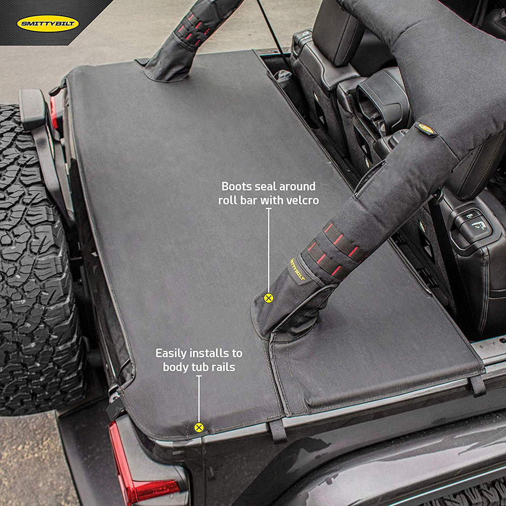 Smittybilt Water & Dust Proof Cargo Tonneau Cover | Jeep Wrangler JL
