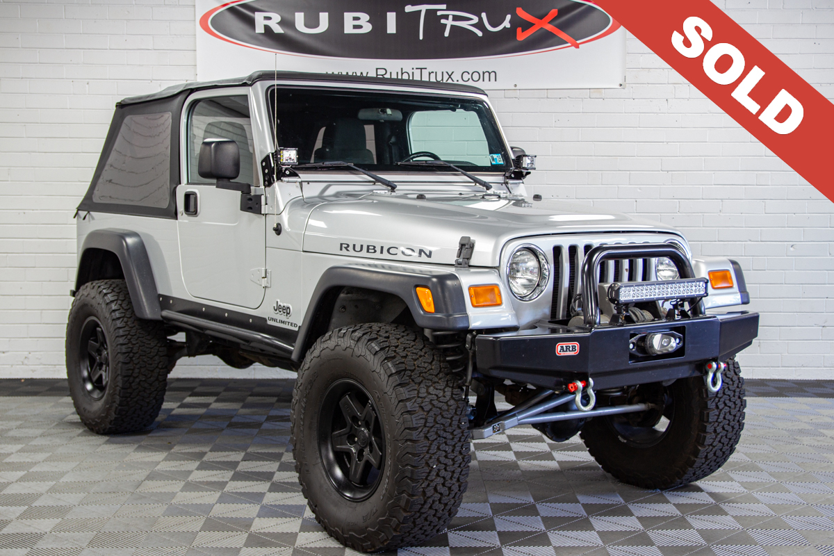 Custom Lifted 2006 Jeep Wrangler TJ Unlimited Rubicon Bright Silver for Sale