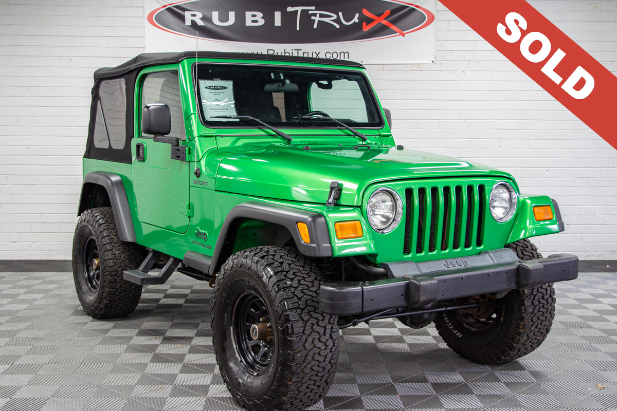Pre-Owned 2004 Jeep Wrangler Sport TJ Electric Lime Green for Sale