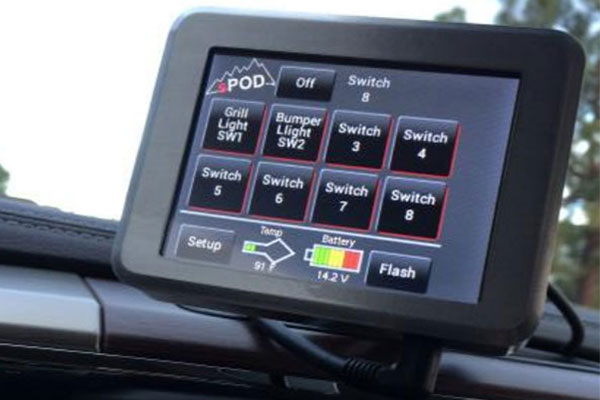 sPOD Jeep JK Special Edition Dual LED 8 Switch & Source System with Touch  Screen