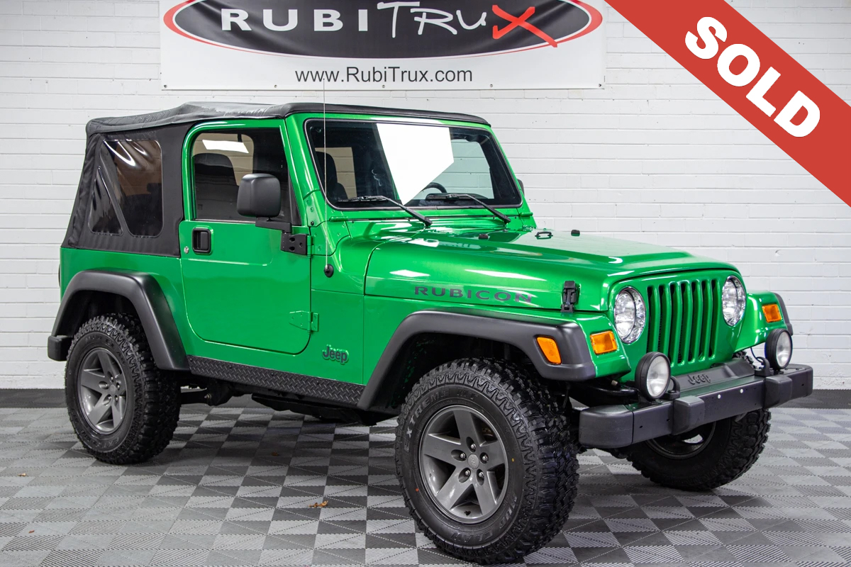 Pre-Owned 2005 Jeep Wrangler Rubicon TJ Electric Lime Green for Sale