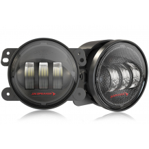 JW Speaker 6145 LED J2 Series Wrangler JK LED Fog Lights; Pair