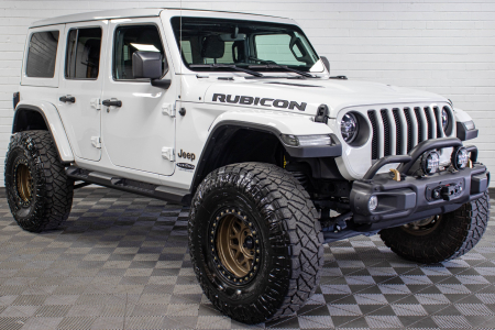 Pre-Owned 2022 Jeep Wrangler JL Unlimited Rubicon Power Top Bright White, 37k Miles