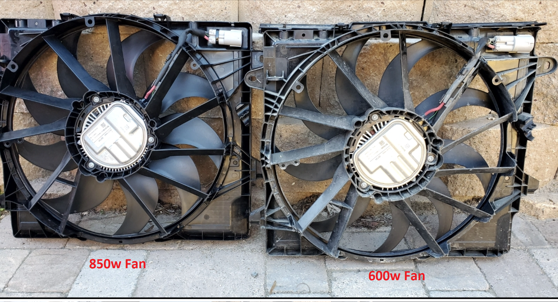 850 watt fan jeep wrangler vs the 600w fan