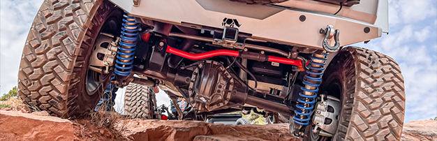 silver jeep wrangler rear end lift kit in moab off roading