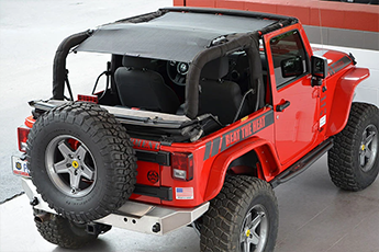 Jeep Wrangler JK 2 Door with SpiderWebShade